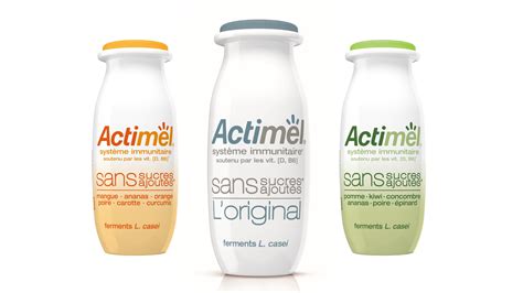 Adoptez le nouvel Actimel sans sucres ajoutés