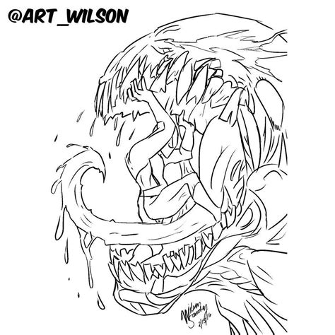 Venom Face Drawing at GetDrawings | Free download