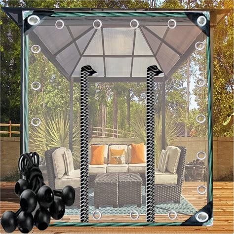 Alfaal Transparente Plane F R Outdoor Vinyl Planenvorh Nge Mm