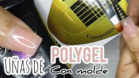 UÑas De Polygel Con Molde Polygel Esculpido Polygel Paso A Paso Como Hacer Uñas De Polygel