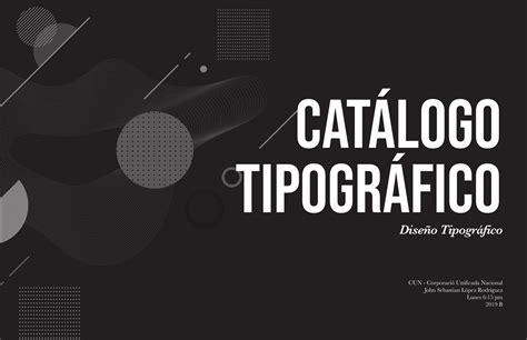 Catálogo Tipográfico Behance