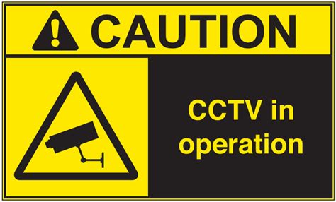 Cctv In Operation Sign Riset