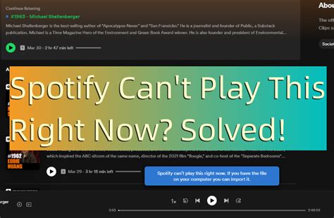 Spotify Cant Play This Right Now On PC Solved Tunelf