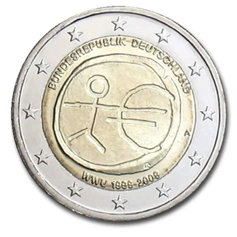 Germany 2 Euro Coin 2009 10 Years Euro WWU A Berlin Euro