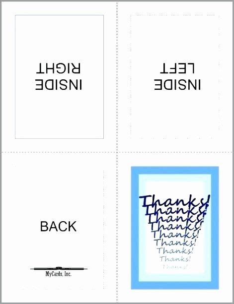 Blank Quarter Fold Card Template Mightyprintingdeals