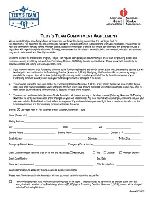 Fillable Online Commitment Form Las Vegas Fax Email Print PdfFiller