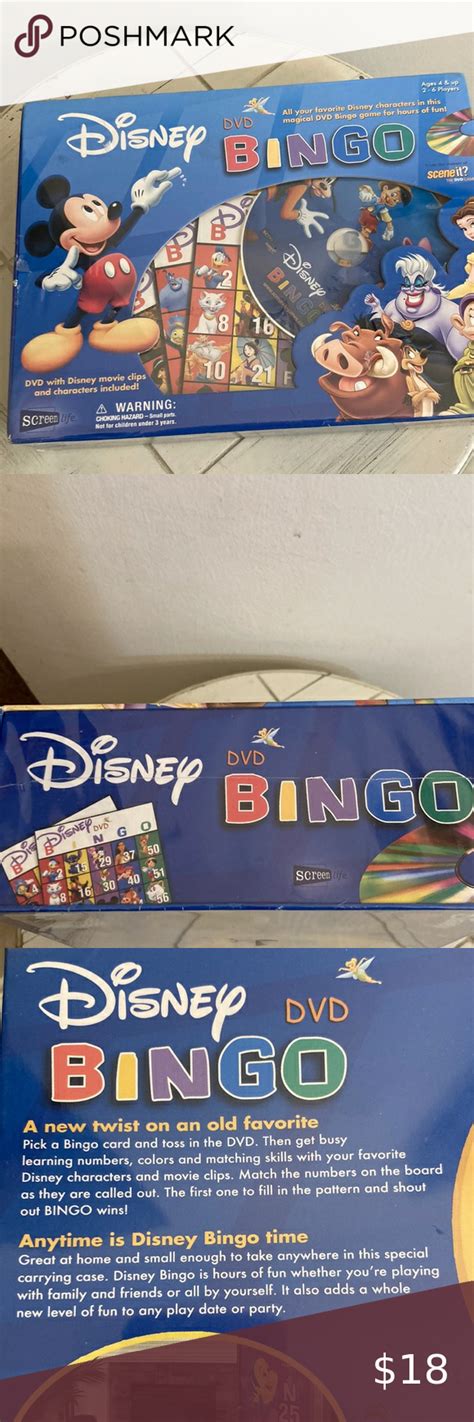 Disney Dvd Bingo All Your Favorite Disney Characters In This Magical