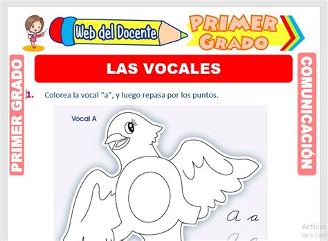 Las Vocales Para Preescolar Y Primer Grado De Primaria Ab6