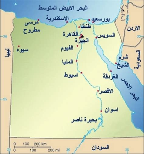 خريطة مصر بالالوان مقالات مفهرس