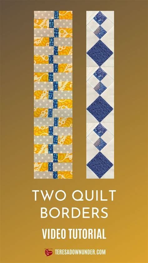 Two Easy Quilt Borders Sewn Up Teresadownunder Quilt Border Quilt