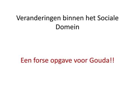 Ppt Veranderingen Binnen Het Sociale Domein Powerpoint Presentation