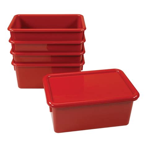 Storage Bins with Lids - Set of 5