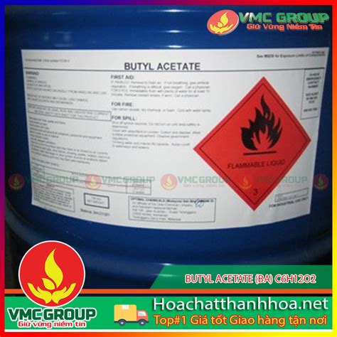 BÁN BUTYL ACETATE BA C6H12O2 HCVMTH HÓA CHẤT THANH HÓA VMCGROUP