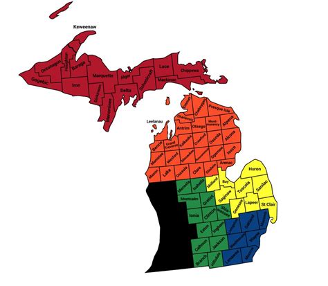 Michigan Map Regions