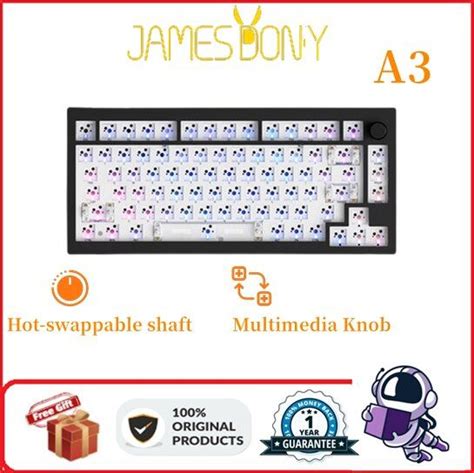 James Donkey A Wireless Mechanical Keyboard Kit RGB Hot Swap Custom Design IvanT Lazada
