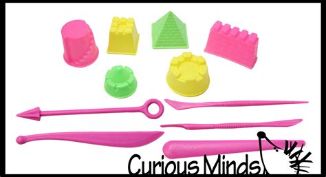 Mini Sand Castle Molds Sand Sculpting Tool Set Play Doh Moving S