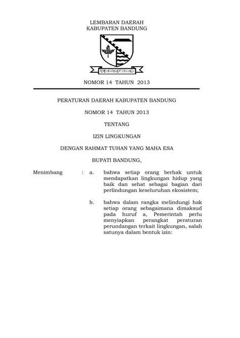 Pdf Lembaran Daerah Kabupaten Bandung Nomor Tahun Dokumen Tips