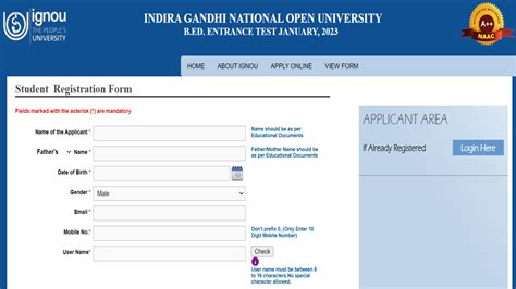 Ignou Bed Phd Bsc Nursing Entrance Exam Registration Window To