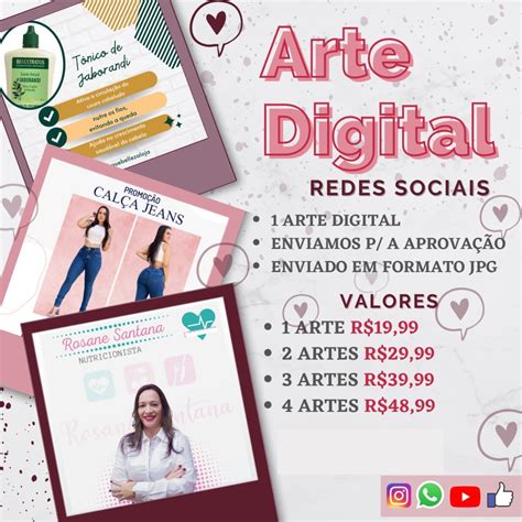 1 Arte Digital Para Redes Sociais Elo7 Produtos Especiais