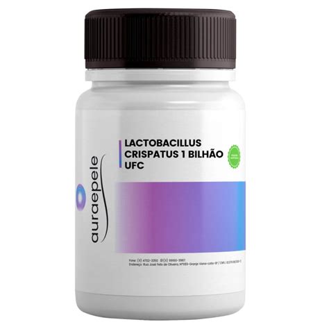 LACTOBACILLUS CRISPATUS 1 BILHÃO UFC | SAÚDE VAGINAL | AURA E PELE