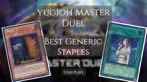 Yugioh Master Duel Best Generic Staples For Each Rarity Youtube