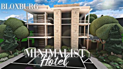 Roblox Bloxburg Minimalist Aesthetic Hotel Exterior Minami Oroi