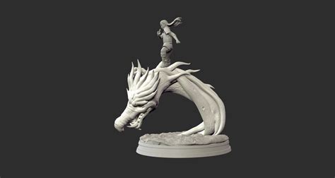 Hashirama Senju Wood Dragon 3d Print Figure Medium Size 3d Model 3d