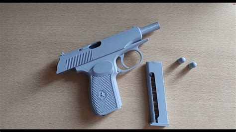 Макет пистолета Макарова ПМ на 3д принтере/ 3D print toy Makarov (PM ...