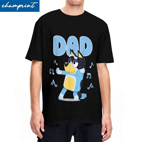 Funny Blueys Dad Father S Day Gift T Shirt Men S Cotton Short Sleeve