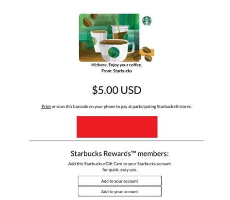 Starbucks $5 dollar gift card for US & Canada branches, Tickets ...