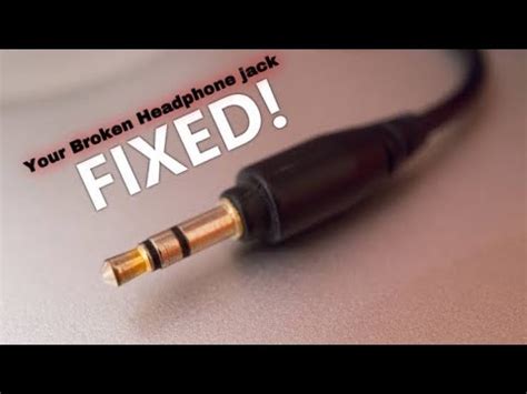 How To Fix A Broken Headphone Jack Repair Headphone Jack YouTube