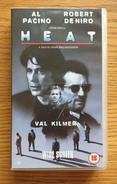 HEAT WIDESCREEN VHS SUR Al Pacino Robert De Niro Val Kilmer Michael