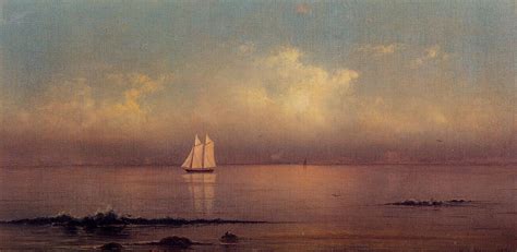 Reproduções De Pinturas Becalmed Long Island Sound por Martin Johnson