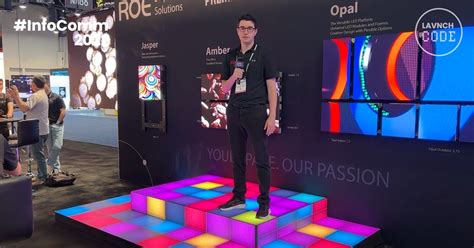 Roe Visual Shows Black Marble Floor Dvled Display At Infocomm 2022