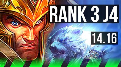 JARVAN IV Vs VOLIBEAR JGL Rank 3 J4 8 1 7 Rank 9 Legendary EUW