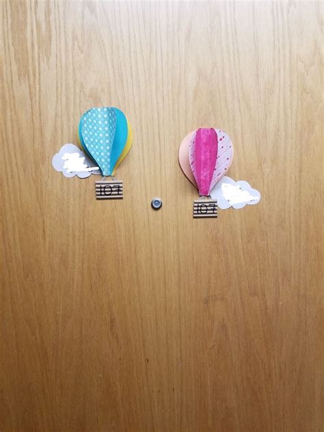 Hot Air Balloon Door Decs For Dorm Room Decoration