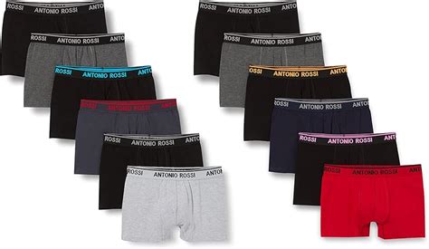 ANTONIO ROSSI 12er Pack Herren Boxer Hipster Herren Boxershorts