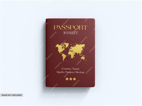 Premium Psd International Passport Cover Mockup