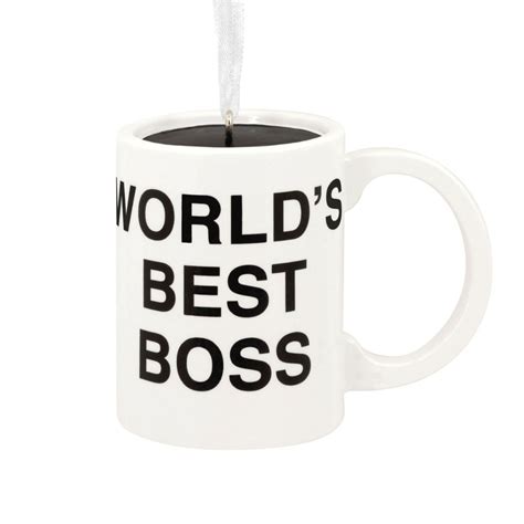 Dunder Mifflin World S Best Boss Coffee Mug Ornament By Hallmark