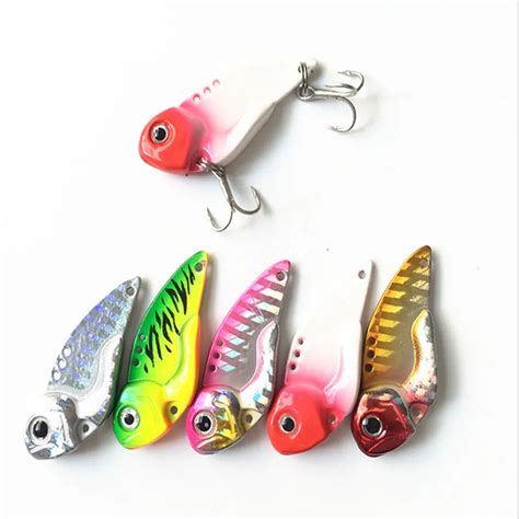 7g 12g Metal Fishing Vibration Spoon Lure Crankbait Bass Vib Artificial