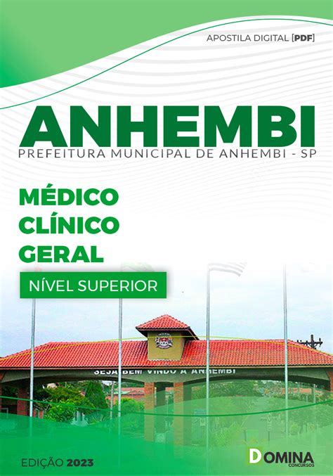 Apostila Concurso Pref Anhembi SP 2023 Médico Clínico Geral