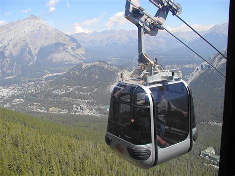 Gondola Ride Up Sulfur Mountain Banff National Park Alberta 724