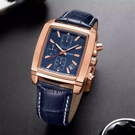 MEGIR LEATHER CHRONOGRAPH WATCH – POP COLLECTION 254