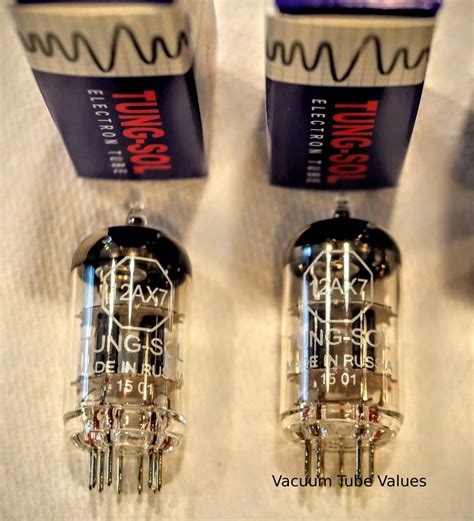 Tung Sol Pair Two Ax Ecc Preamp Tubes Vacuum Tube Values