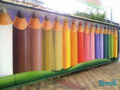 Pinturas Decorativas Em Paredes Para Escolas Infantis