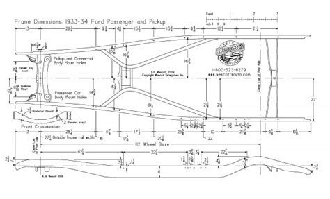 Technical Pics Of 34 Ford Pickup Stock Frame The Hamb