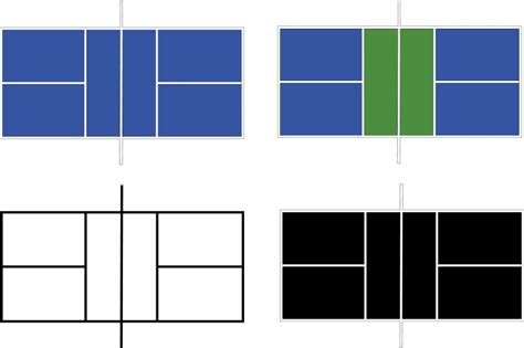 Pickleball Court Vector Images (over 380)