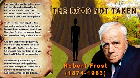 The Road Not Taken Robert Frost Youtube