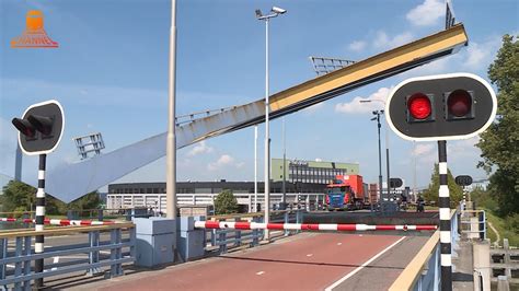 Big Art Drawbridge In The Netherlands Slauerhoffbrug Leeuwarden