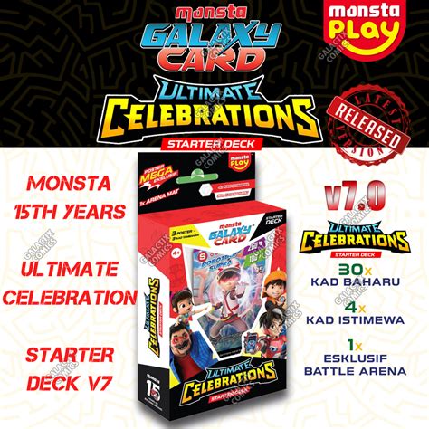 Monsta Boboiboy Galaxy Card Starter Deck V Ultimate Celebration